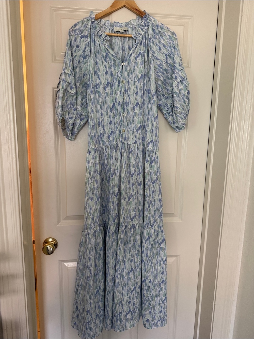 Light Blue and Aqua Midi Dress by Pinch